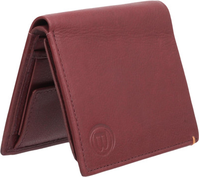 

BACHELOR Men Casual Maroon Genuine Leather Wallet(5 Card Slots), Brbc43