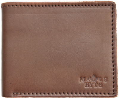 

Maple Hyde Men Casual Brown Genuine Leather Wallet(6 Card Slots), Desert brown