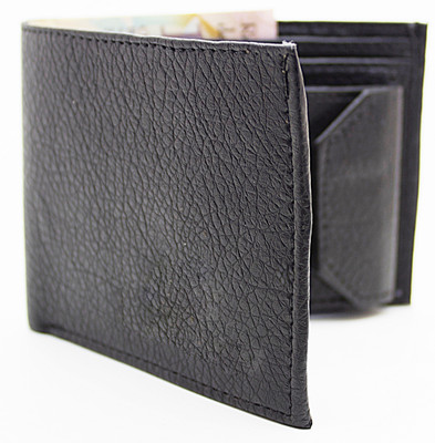 

MS Men Casual Black Artificial Leather Wallet(10 Card Slots)