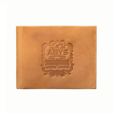 

ABYS Men Tan Genuine Leather Wrist Wallet(7 Card Slots)