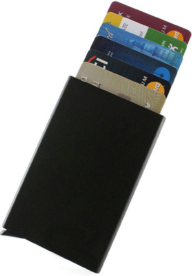

Peacock Mundkar Boys Black Artificial Leather Card Holder(8 Card Slots)