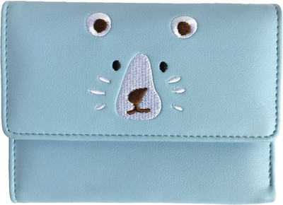 

Regiis Women Casual Blue Artificial Leather Wallet(4 Card Slots)