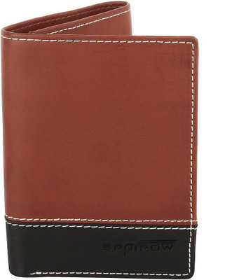 

Spairow Men Casual Brown Genuine Leather Wallet(9 Card Slots)