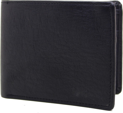 

MS Men Casual Black Artificial Leather Wallet(4 Card Slots)