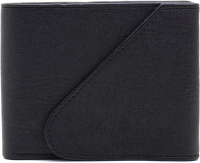 

MS Men Casual Black Artificial Leather Wallet(4 Card Slots)
