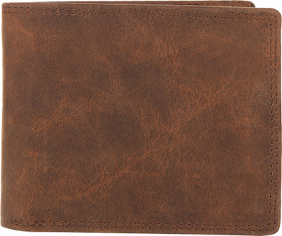 

Leather Zentrum Men Formal Brown Genuine Leather Wallet(6 Card Slots)