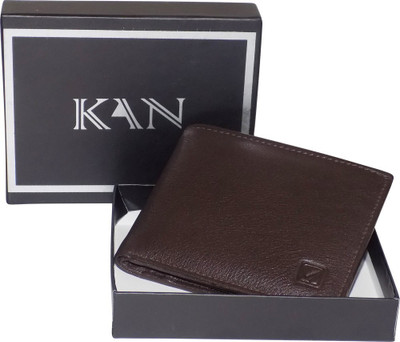 

Kan Men Casual Brown Genuine Leather Wallet(6 Card Slots)
