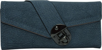 

Bee fashionable Women Casual Blue Artificial Leather Wrist Wallet(10 Card Slots), Dark grey
