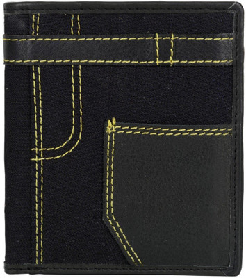 

AspenLeather Men Casual Black Artificial Leather Wallet(6 Card Slots)