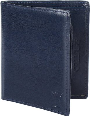 

creature Men Casual Blue Artificial Leather Wallet(5 Card Slots)