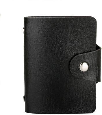 

Designer Bugs Men Casual Black Artificial Leather Card Holder(12 Card Slots)