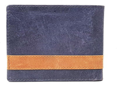 

Wildmount Men Casual Blue Genuine Leather Wallet(10 Card Slots)