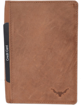 

cadrohides Men Casual Tan Genuine Leather Wallet(7 Card Slots)