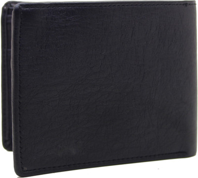 

MS Men Casual Blue Artificial Leather Wallet(4 Card Slots), Black