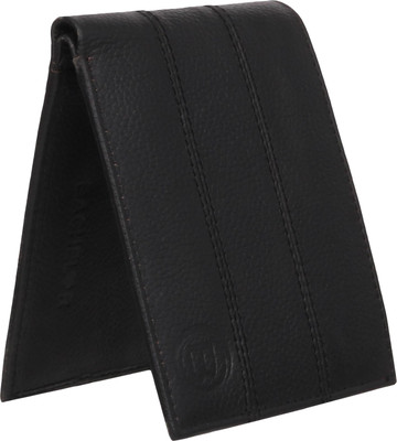 

BACHELOR Men Casual Black Genuine Leather Wallet(8 Card Slots), Brbc33