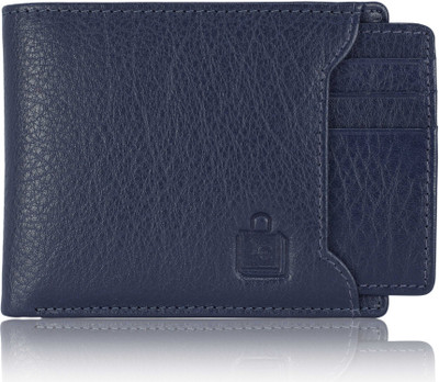 

Le Craf Men Casual Blue Genuine Leather Wallet(6 Card Slots), Navy-29