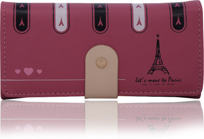 

Cidky Women Pink Artificial Leather Wrist Wallet(10 Card Slots), Trendu light pink