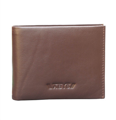 

ABYS Men Casual Brown Genuine Leather Wallet(6 Card Slots)