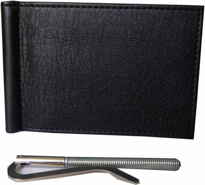 

Inkart Boys Casual Black Genuine Leather Money Clip(6 Card Slots)
