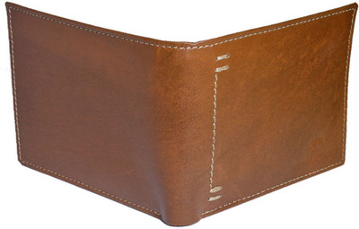 

NUKAICHAU Men Casual Tan Genuine Leather Wallet(6 Card Slots), Brown