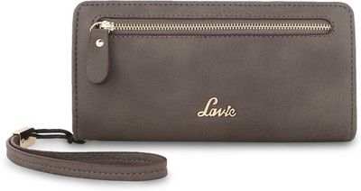

Lavie Women Casual Grey Artificial Leather Wallet(12 Card Slots)
