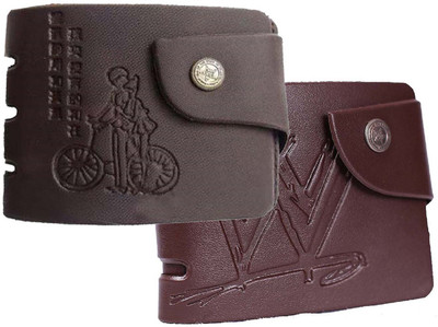 

Peacock Mundkar Boys Casual Brown Artificial Leather Wallet(8 Card Slots), Black;brown