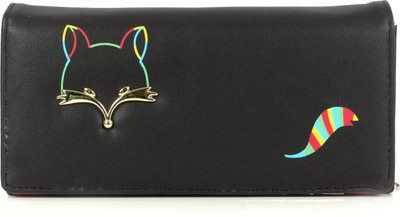 

b4bags Girls Casual Black Artificial Leather Wallet(4 Card Slots)