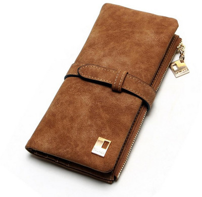 

Elios Women Casual Brown Artificial Leather Wallet(11 Card Slots)
