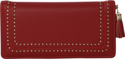 

Bee fashionable Women Maroon Artificial Leather Wrist Wallet(10 Card Slots)