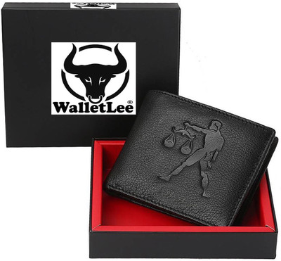 

WalletLee Men Casual Black Genuine Leather Wallet(2 Card Slots)