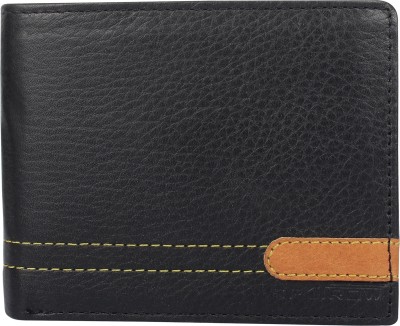 

SPAIROW Men Formal Black Genuine Leather Wallet(6 Card Slots)