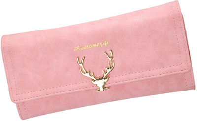 

Elios Women Trendy Pink Artificial Leather Wallet(11 Card Slots)