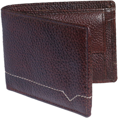 

NUKAICHAU Men Casual Tan Genuine Leather Wallet(8 Card Slots), Brown