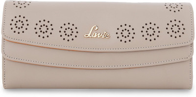 

Lavie Women Casual Beige Artificial Leather Wallet(11 Card Slots), Grey