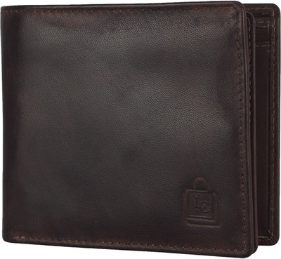 

Le Craf Men Casual Brown Genuine Leather Wallet(10 Card Slots)