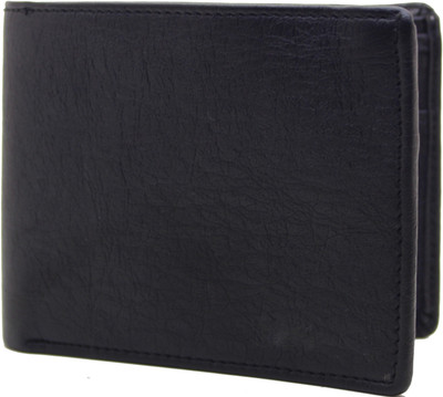 

MS Men Casual Black Artificial Leather Wallet(4 Card Slots)
