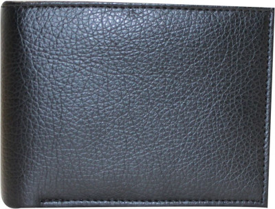 GLAMOROUS Men Casual Black Genuine Leather Wallet(8 Card Slots)