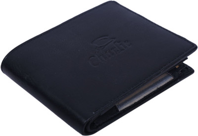 

Chardlie Men Casual Blue Genuine Leather Wallet(5 Card Slots), Black