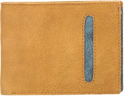 Lofster Men Casual Tan Artificial Leather Wallet(4 Card Slots), Brown