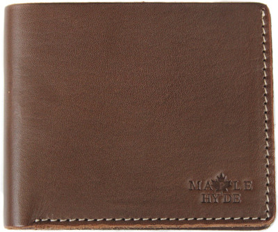 

Maple Hyde Men Casual Brown Genuine Leather Wallet(6 Card Slots)