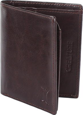 

creature Men Casual Brown Artificial Leather Wallet(5 Card Slots)