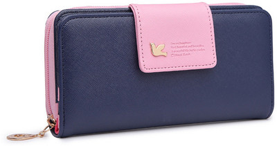 

Elios Women Multicolor Artificial Leather Wallet(11 Card Slots), Blue