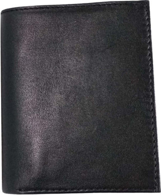 Simgin India Men Formal Black Genuine Leather Wallet(14 Card Slots)