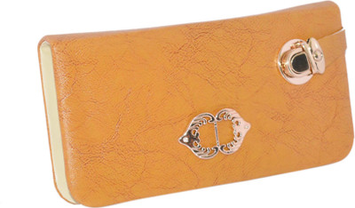 

minaar Women Yellow Artificial Leather Wrist Wallet
