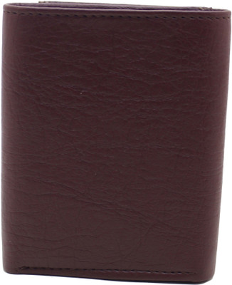 MS Men Formal Brown Artificial Leather Wallet(4 Card Slots)