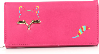 

b4bags Girls Casual Pink Artificial Leather Wallet(4 Card Slots), Rose