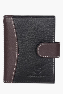 

LEATHERSTILE Boys Casual Black, Brown Artificial Leather Card Holder(18 Card Slots)