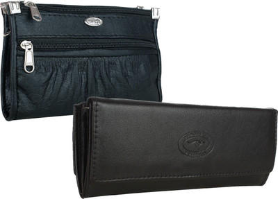 

Element Cart Women Casual Black Artificial Leather Wallet(5 Card Slots)