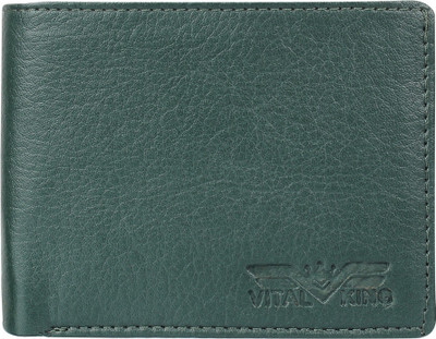 

Vital King Men Casual Green Artificial Leather Wallet(3 Card Slots)
