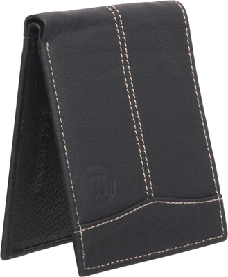

BACHELOR Men Casual Black Genuine Leather Wallet(8 Card Slots), Brbc56